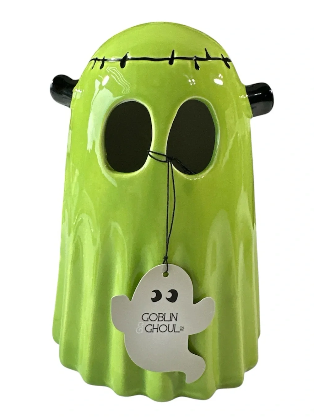 NEW VHTF Halloween Green Light Up FRANKENSTEIN GHOST 👻